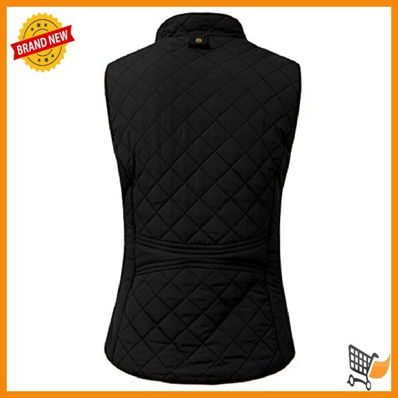 Lightweight Quilted Zip-Up Vest for Women, Slim Fit, Weatherproof - Picture 4 of 6